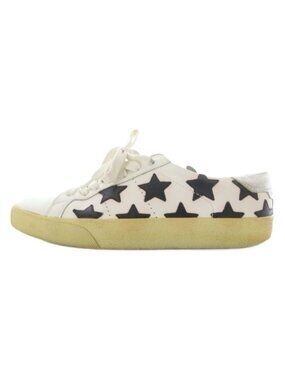 Saint Laurent Paris California Star Pattern Sneakers 36.5 White